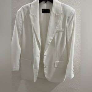 White Oversized Blazer Brand new, EU32, US0